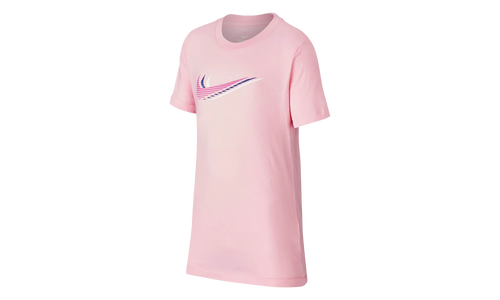 Sportswear Triple Swoosh Tee GS "Pink / White" CU4572 654