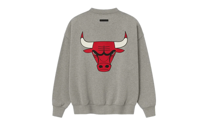 BULLS SPORTS FIT CREWNECK SWEATSHIRT "CONCRETE HEATHER" 192NB256506F