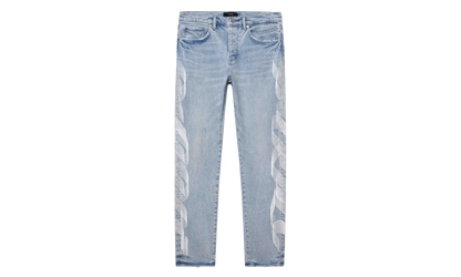 P005 Embroidered Logo Jeans "Light Indigo" P005 LEML226