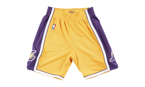 NBA Swingman Basketball Shorts "2009-10 Los Angeles Lakers - Gold" LALLTGD09