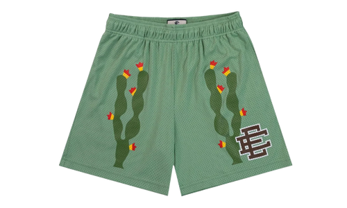 EE Basic Shorts "Cactus Jade Sheen / Brown" EE197