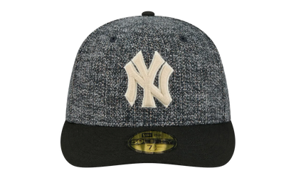 59FIFTY New York Yankees MLB Fitted Hat "Tweedy Cotton Black" NE463
