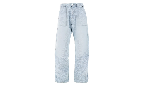 RELAXED MONOGRAM DENIM TROUSERS "Blue" MPF25 TR 331 01