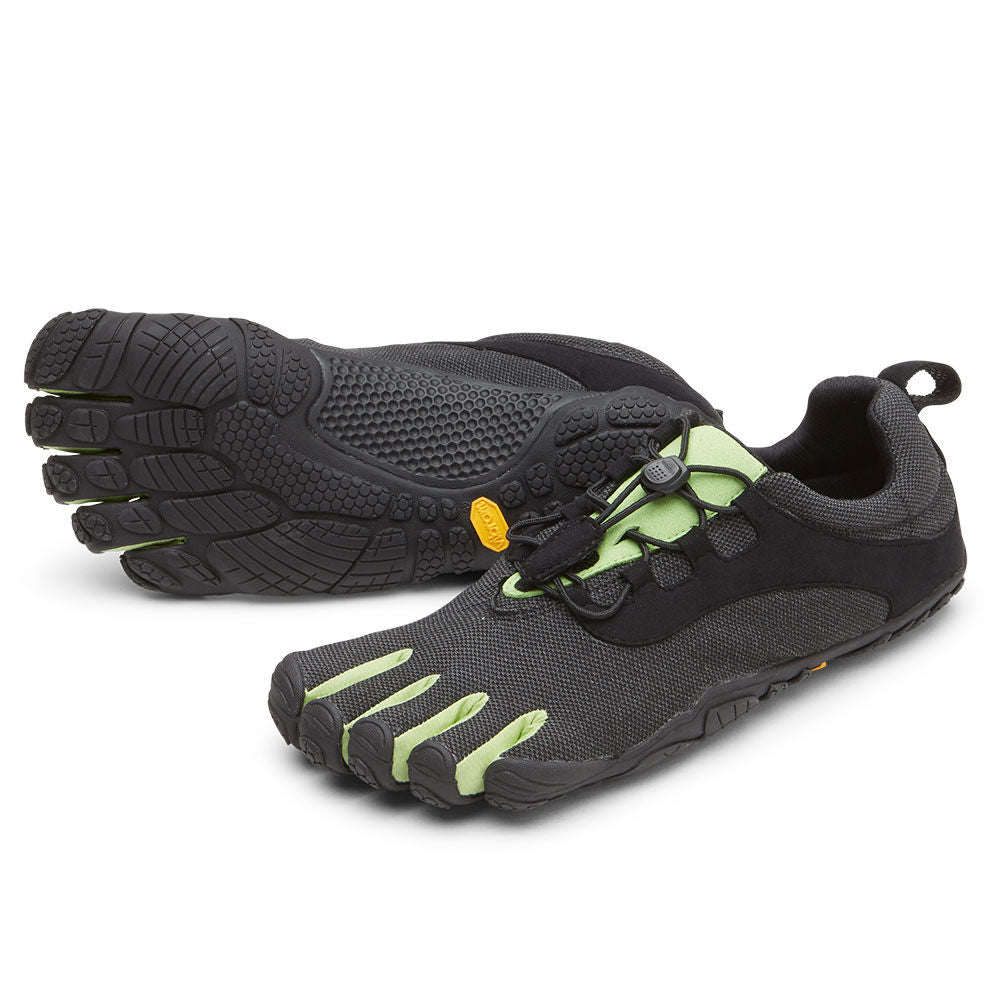 Women's V-Run Retro in Black Green Black