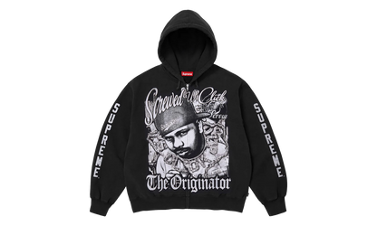 DJ Screw Zip Up Hooded Sweatshirt "SS26 - black" SU27355