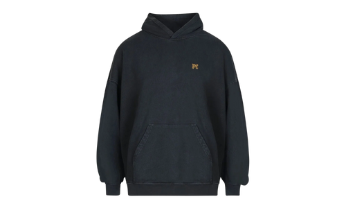 Back Burning Monogram Hoodie "Black" PMBB117R24FLE003