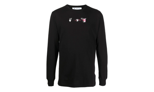 Arrows-Motif T-shirt "Black" OMAB001F21JER0051032