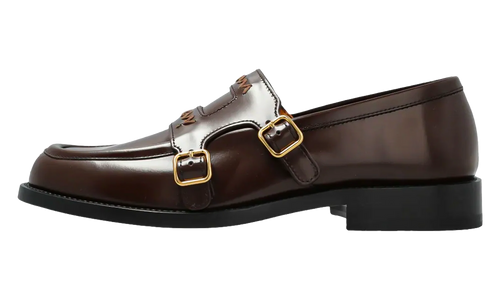 Double Buckle Leather Moccasin WMNS "Henne" MOMS006002 PS679 00M39