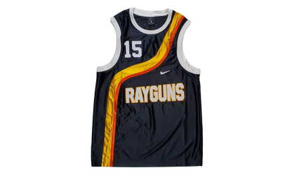 Roswell Rayguns Vince Carter Basketball Jersey "Black / Gold Orange" CV1970 010