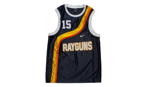 Roswell Rayguns Vince Carter Basketball Jersey "Black / Gold Orange" CV1970 010