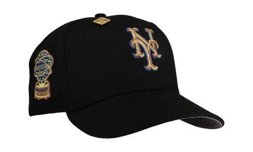 59FIFTY New York Mets 1964 All Star Game Fitted Hat "Black Gold Trim" NE444
