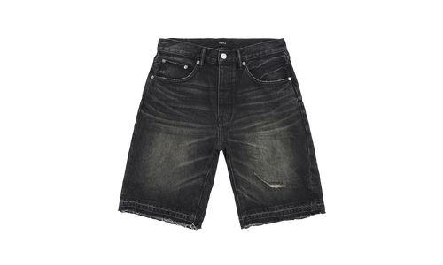 Smoke Worn Vintage Short "Black" P059 SWVB325
