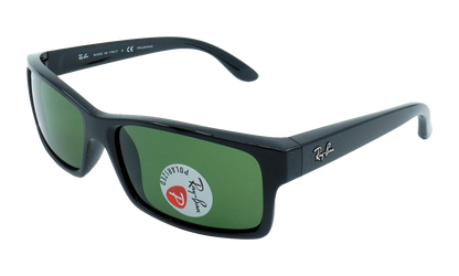 Rectangular Polarized Sunglasses "Black" RB4151-601-2P_59
