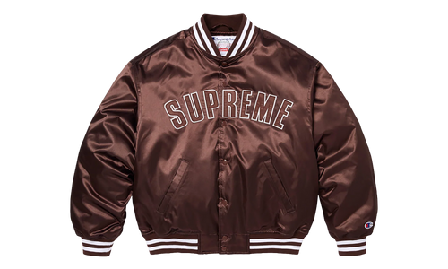Champion® Satin Varsity Jacket "SS26 - brown" SU27457