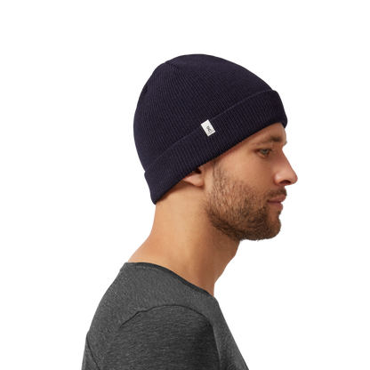 Merino Beanie in Navy