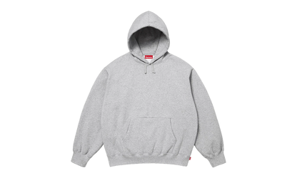 Satin Appliqué Hooded Sweatshirt "SS26 - Grey" SU27498