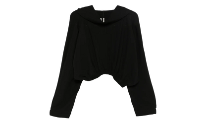 Cropped Hooded Tunic WMNS "Black" RO02E4262 WA 09