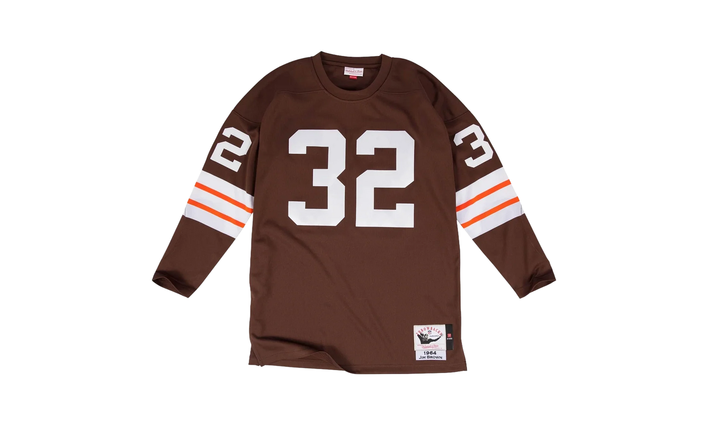 NFL Jim Brown Authentic Jersey "1964 Cleveland Browns - Brown" AJY6CP18021 CBRBROW64JBW