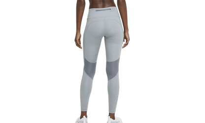 Womens Epic Fast Mid-rise Pocket Running Leggings"SMOKE GREY/HEATHER" CZ9240 084
