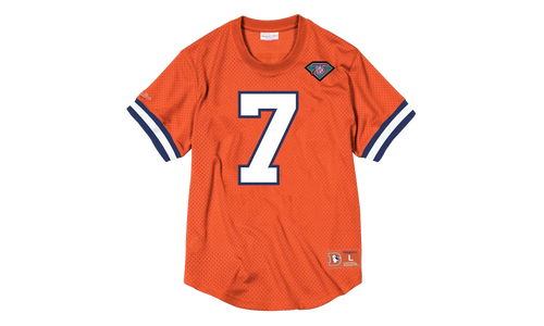 NFL Name & Number Mesh Crew Neck Shirt "Denver Broncos - Orange" NNMPMG18061 DBRORAN94JEL
