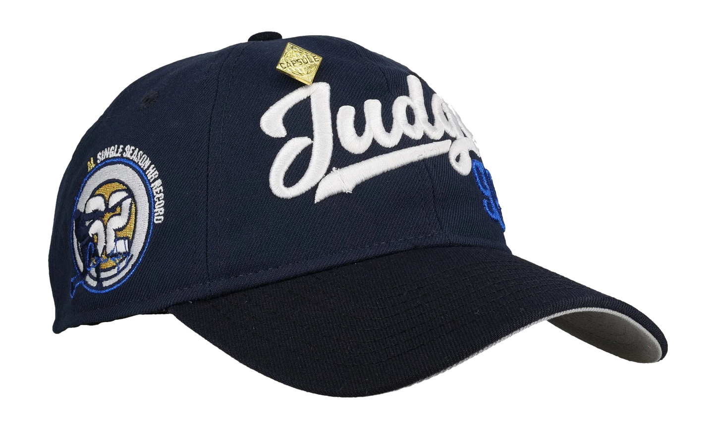 9TWENTY New York Yankees Aaron Judge 62 Home Runs Adjustable Hat "Navy / Black" NE275