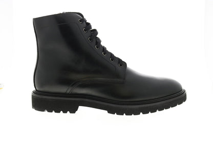 Aquatalia Patrizio Calf 34M0935-BLK Mens Black Leather Casual Dress Boots