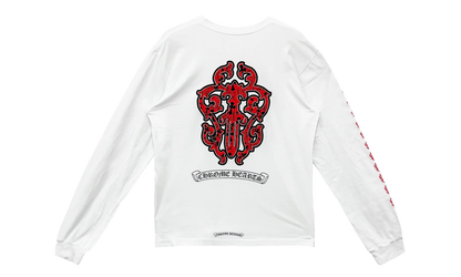 Red Dagger Long Sleeve T-Shirt "White" CHRM0738