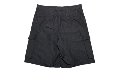 Technical Grid Cargo Shorts "Black" 1ABJI9