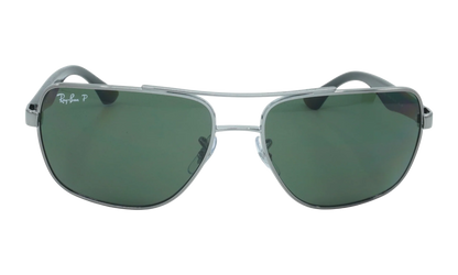SQUARE Polarized Sunglasses "GUNMETAL" RB3483-004-58_60
