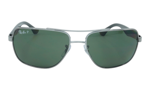 SQUARE Polarized Sunglasses "GUNMETAL" RB3483-004-58_60