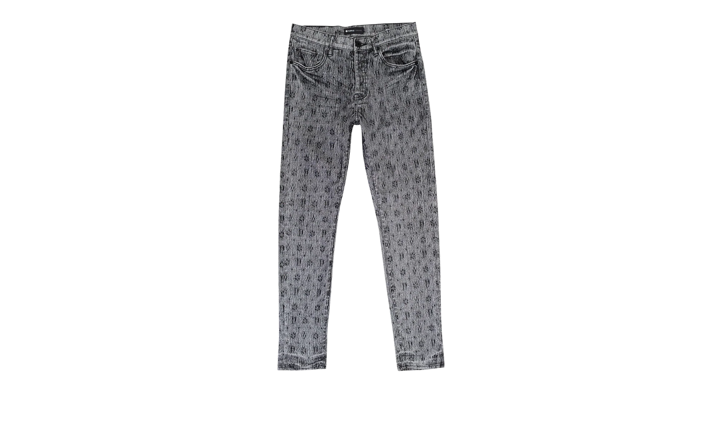 WHITE MONOGRAM BLACK FLOCKED "Black" P001 WMBF123