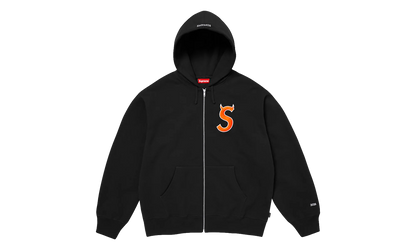 Devil S Logo Zip Up Hooded Sweatshirt "SS26 -Black" SU27314
