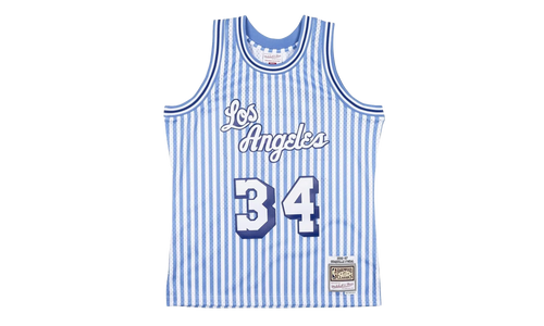 NBA Shaquille O’Neal Striped Swingman Jersey "1996 Los Angeles Lakers" SMJYBW19047 LALPTBL96SON