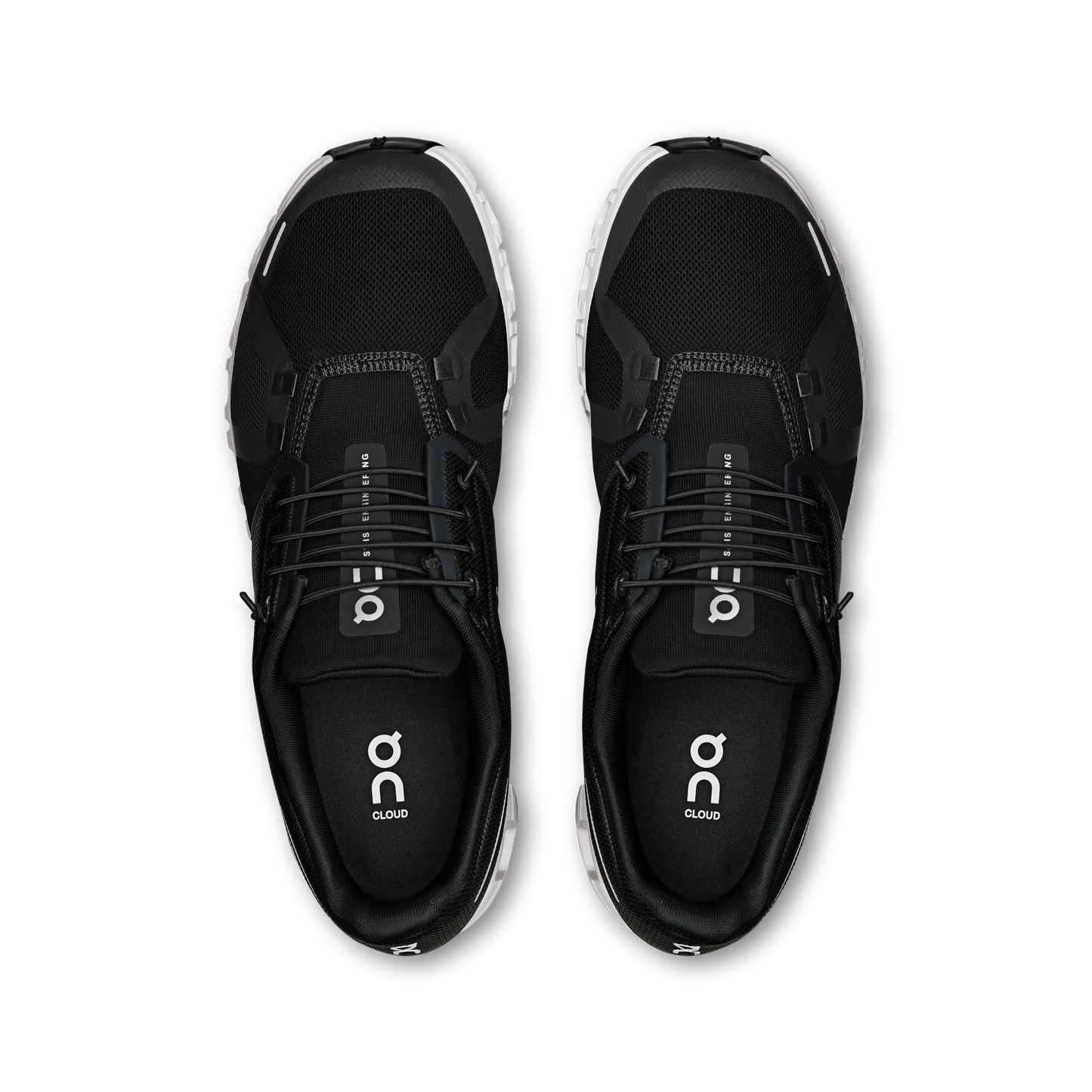 Men's Cloud 6 Wide in Black/White
