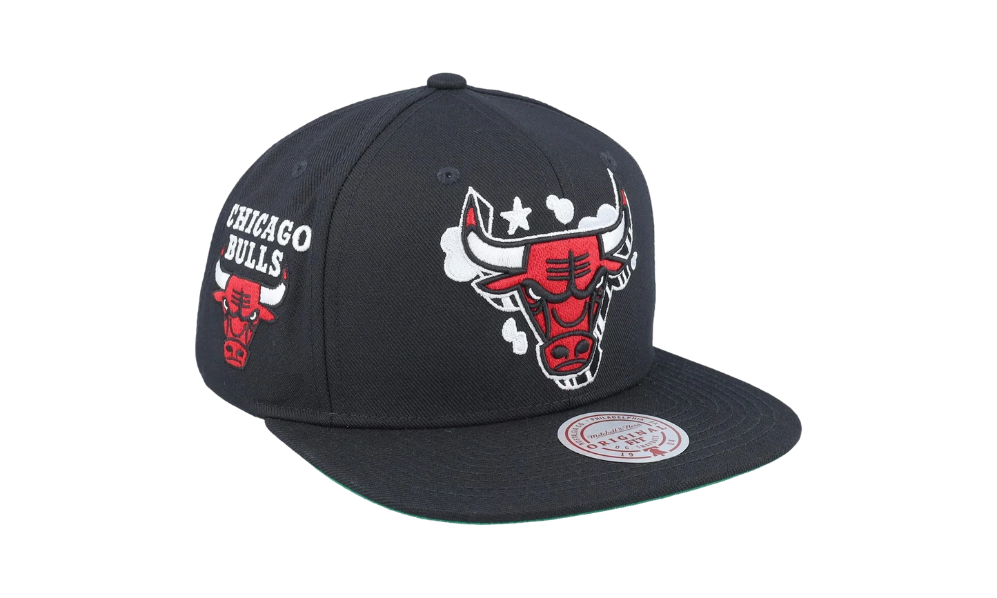 NBA Gshadow Snapback Cap "Chicago Bulls - Black" HS8608 CBUBLCK