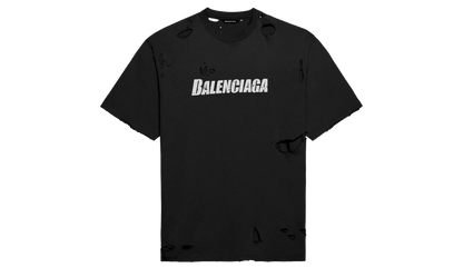 Destroyed Caps Logo Short Sleeve Tee "Black" 651795TKVB81070