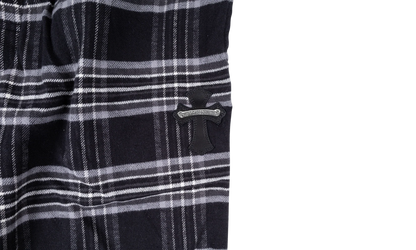 After School Harvester Plaid Sweatpants "Black" CHRM0681