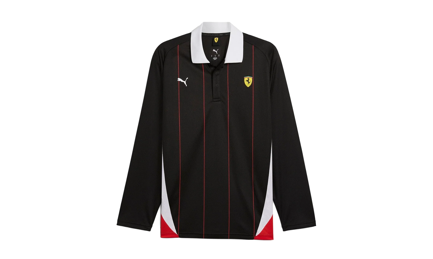 SCUDERIA FERRARI RACE JERSEY LS POLO "Black" 631265 01