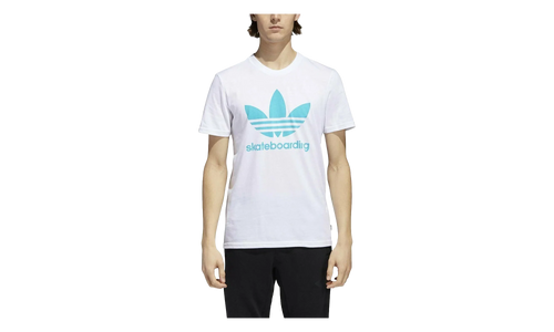 Skateboarding Clima 3.0 T-Shirt "White / Energy Blue" CW2350