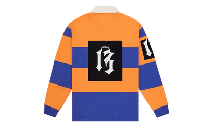 Classic Field Rugby Shirt "Orange / Blue" JUEQ81MO