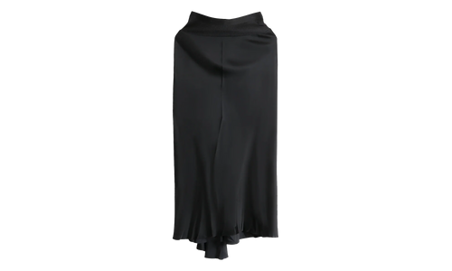 Charmeuse A Line Bias Skirt WMNS "Black" RP02E4343 SCH 09