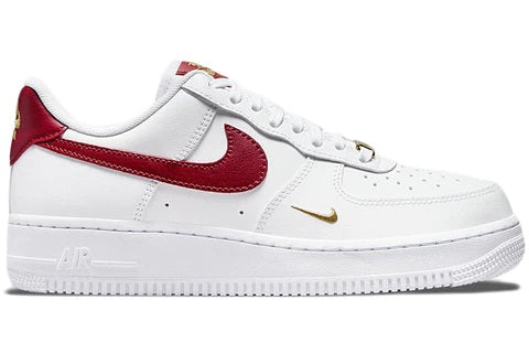 Force 1 Low Essential Gym Red Mini Swoosh (W)