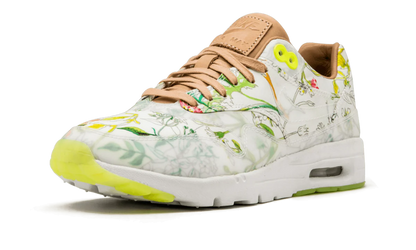 AIR MAX 1 ULTRA LIB QS MNS WMNS "WHITE / WHITE / VACHETTA TAN / VOLT" 844135 100