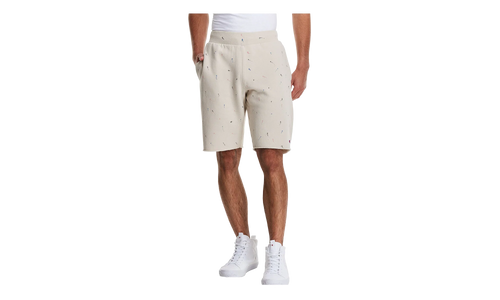 C-Life Reverse Weave Paint Splatter Shorts "Pebblestone" 825977 AZXC