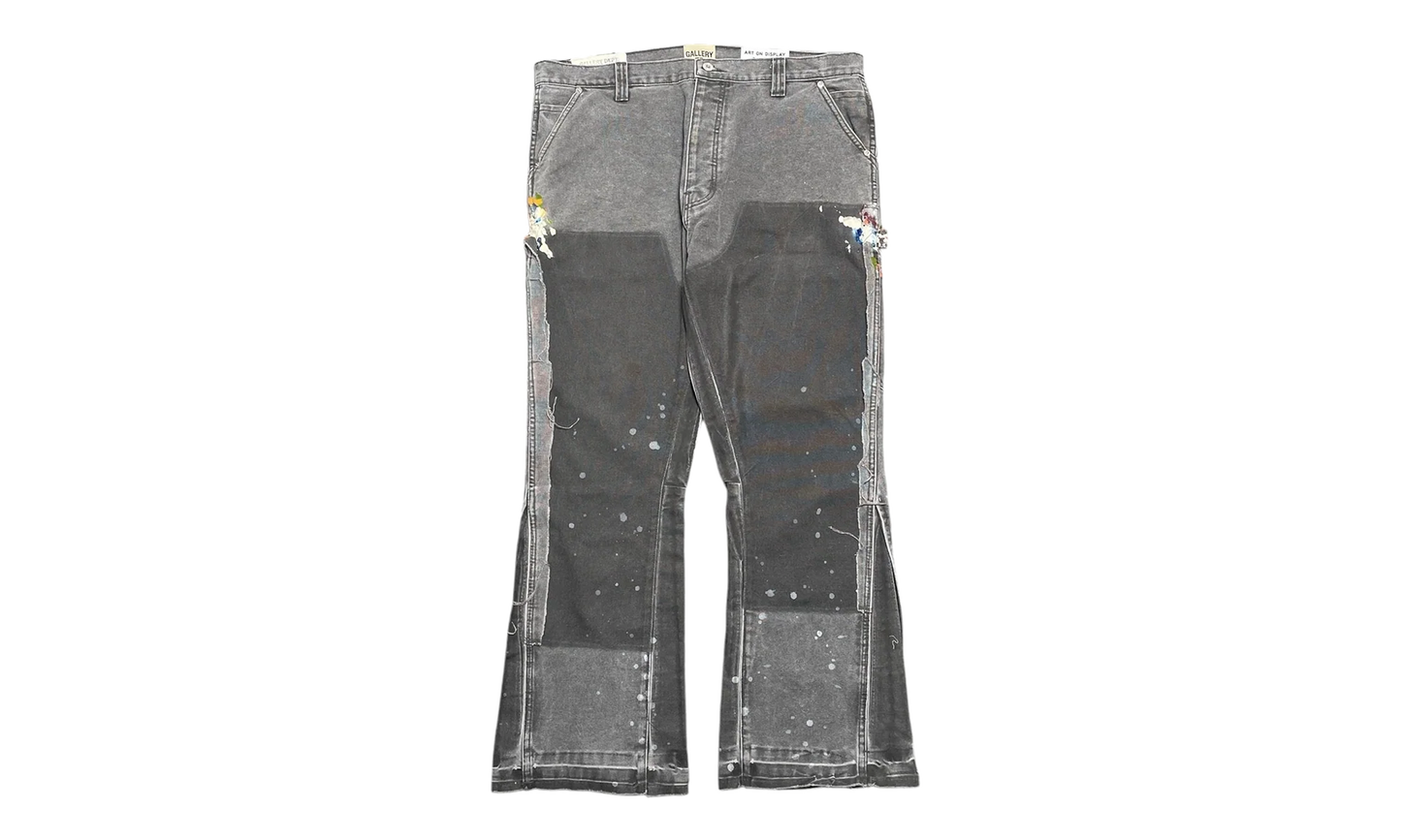 LA Carpenter Pants Flare Paint Splatter "Charcoal Multi" GD135