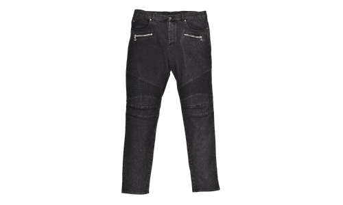 Ribbed Slim Jeans "Black" AH1MG005DB670PC