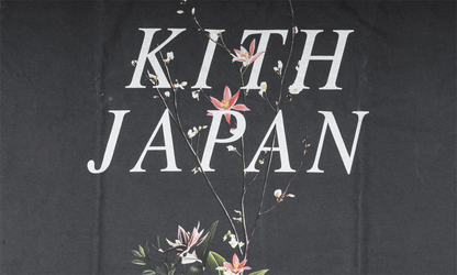Japan flower vintage tee "Black" KHM034701 101