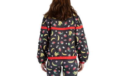 Sportswear Woven Printed Jacket WMNS "Black Red" CJ3719 010