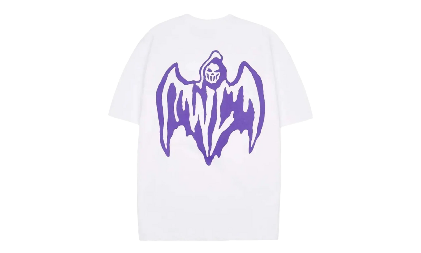 Bat Logo Tee "White / Purple" OSTG WARWARR L77N