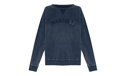 Logo Embroidered Dyed Sweatshirt "Washed Blue" S50GU0209S25570469